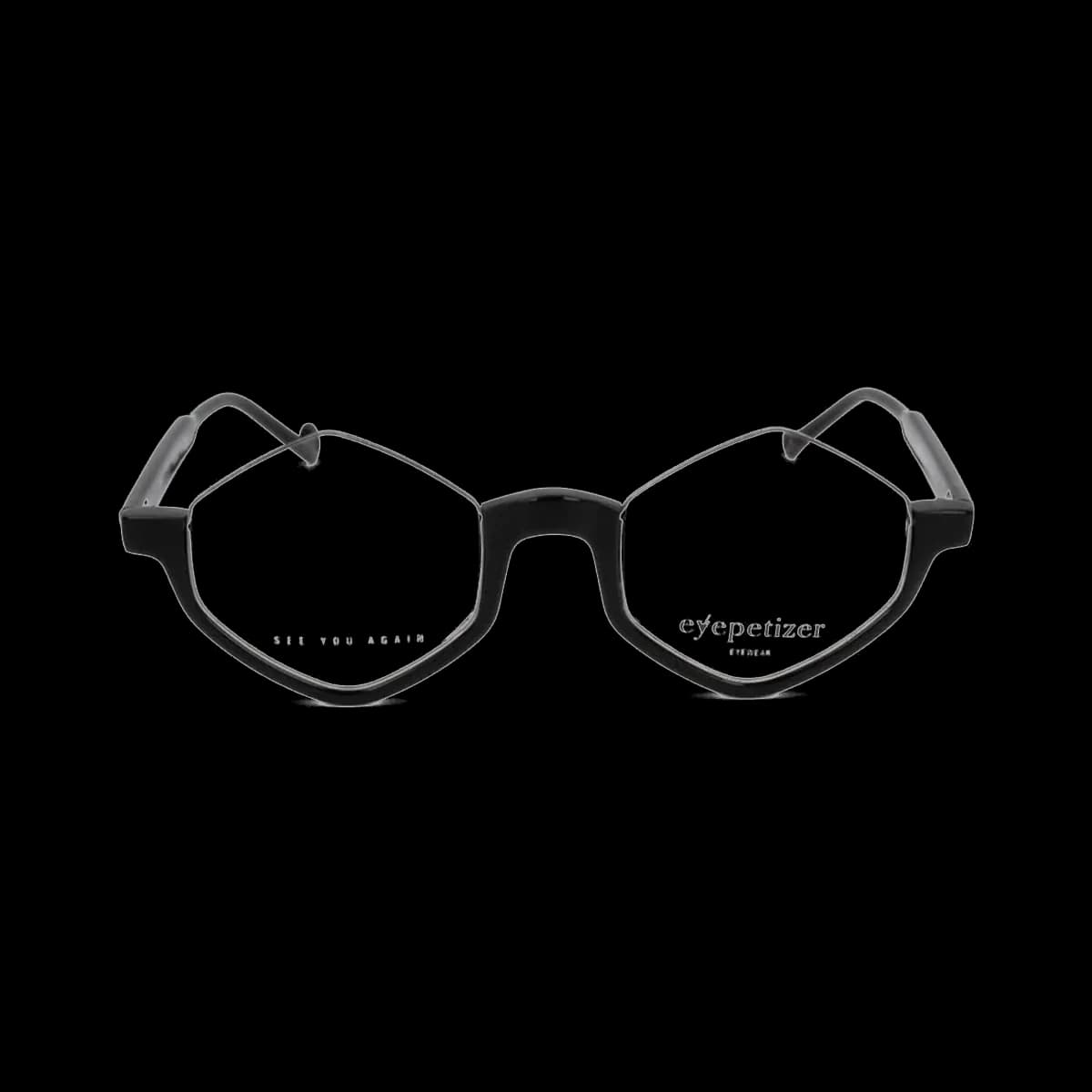 Syze optike Eyepetizer gjashtëkëndore e zezë